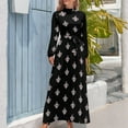 thumbnail image 4 of Vestido largo de fiesta de flor de lis elegante y chic vestidos de noche de boda vestidos de verano para mujer 2024, 4 of 5