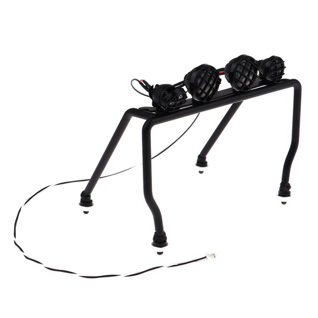LED de luz RC,Lámpara RC Crawler, de luces LED,Luz de techo RC,1/10 luces de orugas,Accesorios para coches de escalada,Piezas de camiones RC Macarena LED de luz de coche RC