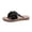 Black, variant on Womens Floral Flat Sandals 2026 Fashion Slip on Braided Comfortable Flip Flops Boho Slide Outdoor Casual Beach Vacation Slippers Elegant Walking Breathable Shoes Black 7 Wide