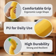 18 Giant Banana Squishy Toys, Jumbo Fake Slow Rising PU Foam Squeeze Banana For Students, Professionals For Stress Relief