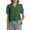 Green, variant on Timegard Womens Tops V Neck Puff Short Sleeve Lightweight Blouse Casual Work Tops Ruched Solid Color
