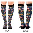 thumbnail image 4 of FORMRS Womens Knee High Socks Casual Long Thick Travel Daily Wear, 1 Pair, Floral Flamingo, 4 of 6