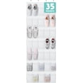 thumbnail image 1 of Organizador de zapatos Tiblue con 35 bolsillos de malla, color blanco, 1 of 8