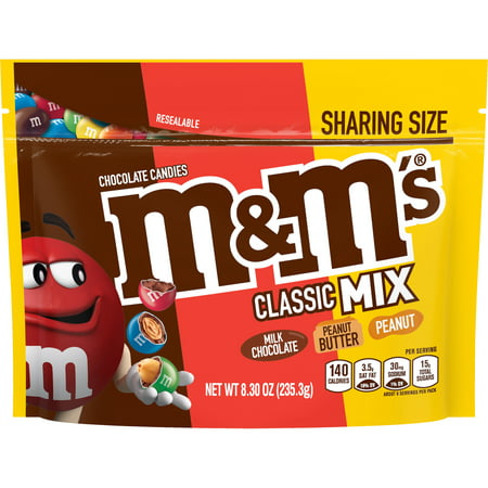 M&M's Classic Mix Chocolate Candy, Sharing Size - 8.3oz