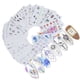 thumbnail image 4 of 40 piezas marca de agua pegatina para uñas impresión en color calcomanías para uñas conjunto de decoraciones de manicura, 4 of 7