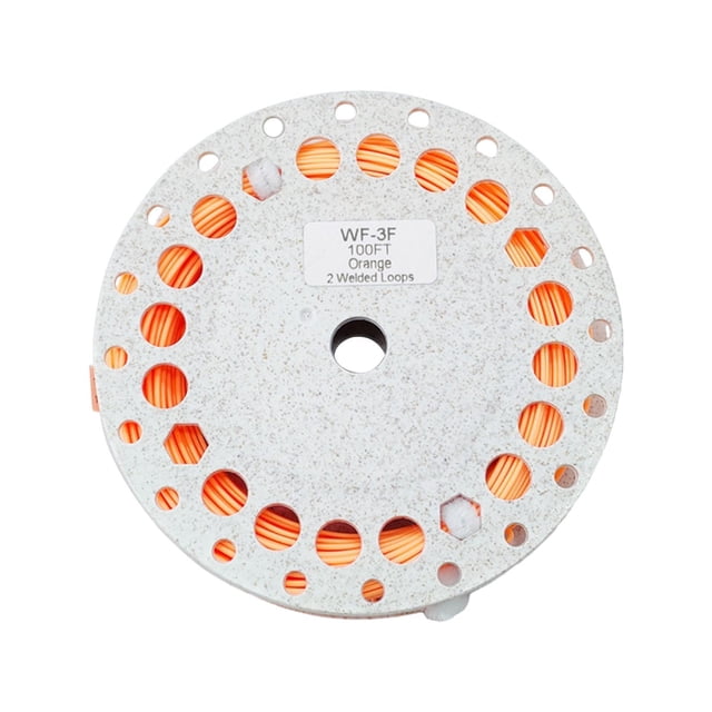 amagogo Braided Backing Fish Line with Welded Loops Soft PVC Floating Fly Line Universal orange 3F