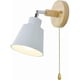 thumbnail image 1 of Indoor Wooden Wall Light with Switch, Swivel Aluminum Wall Light for Bar, Bedroom, Kitchen, Dining Room, Cafe, Corridor, E27, 1 of 3