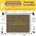 thumbnail image 6 of Shade&Beyond 7'W x6'H Outdoor Roller Shades, 220 GSM HDPE Cordless Roll Up Patio Roller Shades,90% UV Protection for Porch & Gazebo,Coffee Brown, 6 of 6