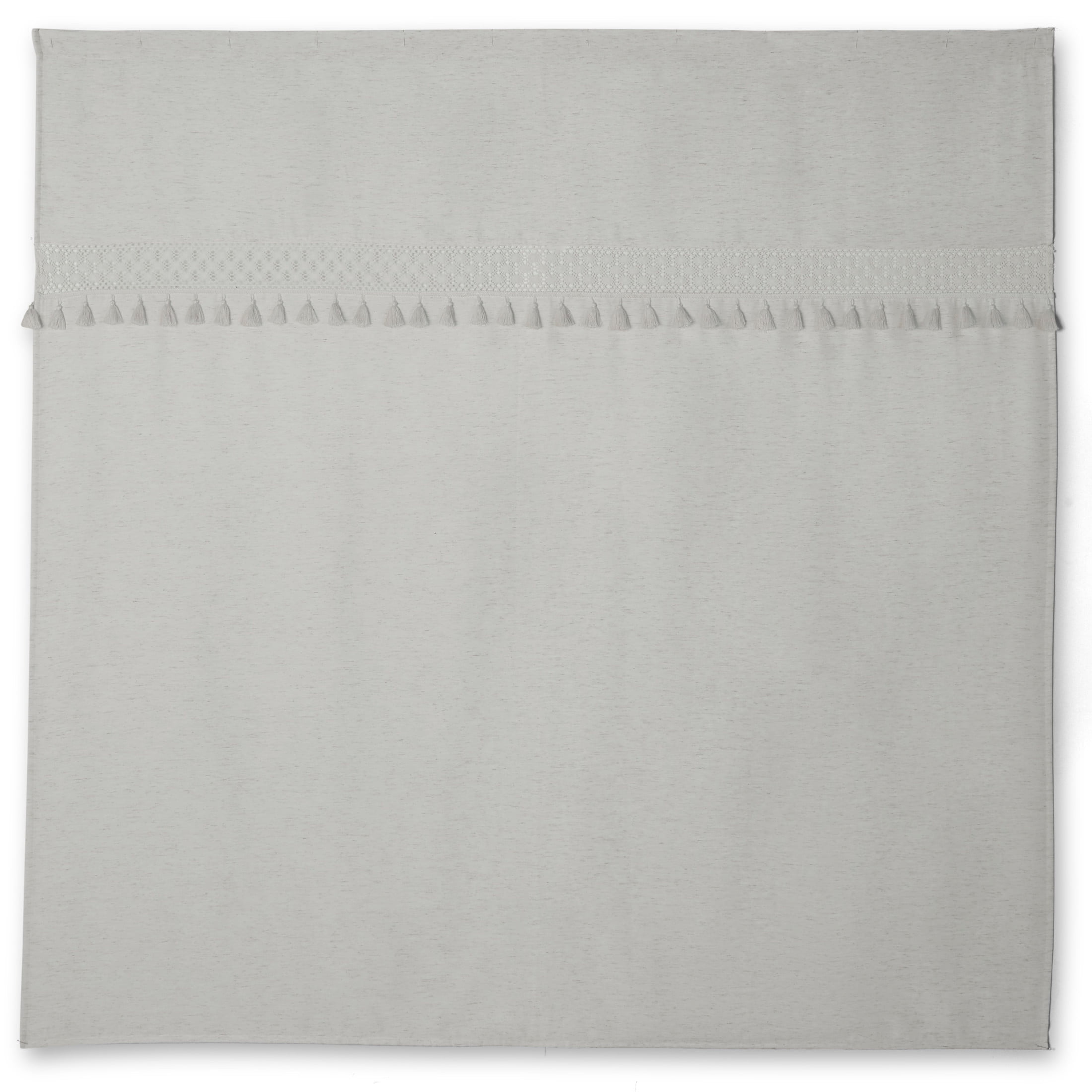 Better Homes & Gardens Crochet Shower Curtain – Beige Linen Look, 72" x 72" – Eco-Friendly Polyester Blend Bathroom Décor