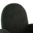 thumbnail image 6 of Christopher Knight Home 360° Swivel Glider Recliner Chair, Upholstered Lounge Seat with Solid Wood Base, Black, 6 of 10