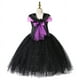 thumbnail image 5 of Disfraz de maléfica de bruja para niñas, vestido de malla negra de lujo, Reina demonio, bruja, Halloween, Carnaval, ropa de fiesta, 5 of 5