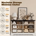 thumbnail image 3 of Homall Wooden 6 Drawer Dresser for Bedroom, Modern Chest of Drawers, Storage Cabinet Organizer with Metal Handles for Bedroom, Living Room and Closet, White and Black Top, 3 of 9