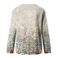 thumbnail image 5 of KIHOUT Chandails en Molleton pour Femmes en Solde, Manches Longues Automne Hiver Col Rond Imprimé Floral Ample, Taille S-2TG, 5 of 5