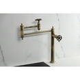 thumbnail image 4 of Kingston Brass KS3703CG Fuller Deck Mount Pot Filler Faucet, Antique Brass, 4 of 7