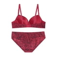 thumbnail image 2 of Unique Bargains Women's Plus Size 2 Pieces Push-Up Underwire Comfort Bra and Brief Set, 2 of 6