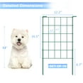 thumbnail image 2 of 23.2 in. X 12.2 Garden Fence, Rustproof Metal Fence, Animal Barrier, Green (10 pcs), 2 of 6