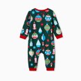 thumbnail image 3 of Conjunto de pijamas navideños a juego para toda la familia con estampado de luces navideñas, cordón y bolsillos (resistente al fuego), 3 of 5