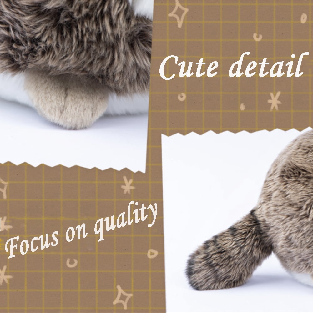 Keaiart Chubby Pallas's Cat Plush Toy, Fat Manul Stuffed Animals Toys Doll, Soft Plush Stuffed Animal Plushie, Original Design Toy