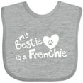 thumbnail image 3 of Inktastic Bestie Frenchie Boys or Girls Baby Bib, 3 of 4