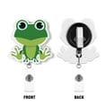 thumbnail image 2 of WIRESTER Set 2pcs Design Acrylic Key Card Holder Belt Clip Reel Id Badge Retractable - Frogs, 2 of 6