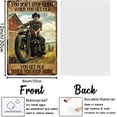 thumbnail image 2 of Vintage Motorcycle Metal Tin Sign You Don't Stop Racing When You Get Old Sign Thick Tinplate Print Poster 20x30cm/8x12Inches, 2 of 8