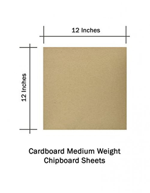 25 Sheets Chipboard 11 x 17 inch 30pt Medium Weight Brown Kraft Cardboard 