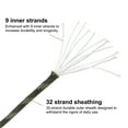 thumbnail image 3 of 100FT 550 Paracord, 9 Strand Parachutes Cord Spool 4mm Survival Strong Rope String for Camping, Army Green Camouflage, 3 of 5