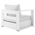 thumbnail image 6 of Modway Tahoe Fabric & Aluminum Outdoor Armchair in White (Set of 2), 6 of 7