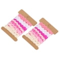 thumbnail image 2 of Diy   Color Ribbon 2Pcs Color Zigzag Ribbon DIY Hand Made Material Cloth Hair Accessories Sewing Decoration 8mm, 2 of 8
