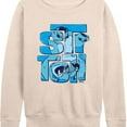 thumbnail image 3 of Lilo & Stitch - Stitch Stack - Women's French Terry Long Sleeve Shirt, 3 of 5