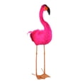 thumbnail image 2 of Northlight 39.5" Standing Hot Pink Feathered Flamingo Decoration, 2 of 3
