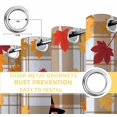 thumbnail image 4 of Fsddascl Turkey Blackout Curtains for Bedroom/Living Room, Thermal Insulated Kitchen Curtains, Fallen Leaves Orange Plaid Sunflower Brown Check Grommet Darkening Window Treatment Drapes 42"x63"x2, 4 of 6
