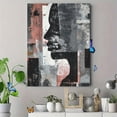 thumbnail image 4 of Abstract Face Profile Textured Canvas Print Wall Art for Living Room Bedroom Office Dining Room, 4 of 8