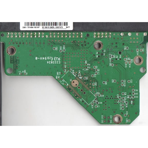 WD1600AABB-56PUA0, 2061-701494-100 AF, WD IDE 3.5 PCB