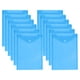 thumbnail image 1 of Bolsa de archivo adhesiva vertical Desiderio de 12 piezas, material de oficina, bolsa de archivo adhesiva, bolsa de información de plástico transparente de color simple, azul, 1 of 5