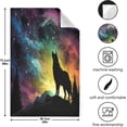 thumbnail image 2 of Coolnut Wolf Starry Night Kitchen Towels, 18 x 28 Inch Super Soft and Absorbent Dish Cloths for Washing Dishes, 4 PCS Reusable Multi-Purpose Microfiber Hand Towels for Kitchen, 2 of 5