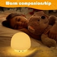 thumbnail image 2 of KOMI Mushroom Night Light, LED Cute Lamp, Silicone Squishy Lamp Rechargeable Nursery Nightlight with 3 Level Dimmable Bedside Touch Lamp for Bedroom Kids Room Decor, 2 of 7