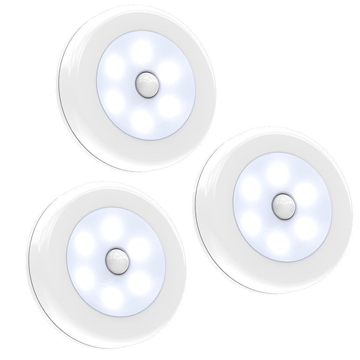 LED Motion Sensor Lights PIR Wireless Night Light Battery Cabinet Stair Lamp UK 
