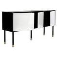 thumbnail image 3 of SAFAVIEH Oakley Contemporary Black/White Media Console (55.1 in. W x 15.8 in. D x 29.5 in. H), 3 of 14