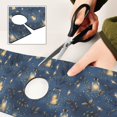 thumbnail image 6 of Yayeee Faucet Mat for Kitchen Sink 14.7" Diatomite Long Splash Guard Pad, Blue Firefly Pattern, 6 of 7