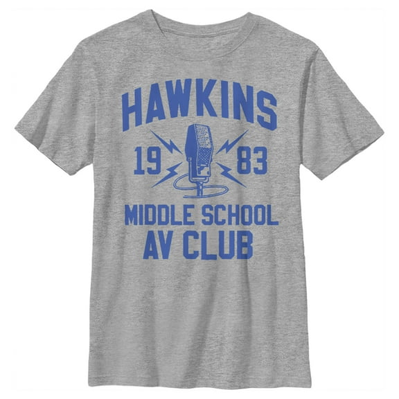 Netflix Boy's Stranger Things Hawkins AV Club 1983 Graphic T-Shirt