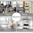thumbnail image 3 of Dkelincs Adjustable Metal Shelf 4 Tier Wire Shelf Unit Total 1000 lbs Weight Capacity for Kitchen, Office, Black, 3 of 8