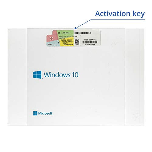 Windows 10 Home 64 bit OEM DVD - English - Full Packed Product - Windows 10 Home OEM DVD - License - 1 PC