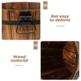 thumbnail image 3 of Tineasur Balcony Planters Wooden Flower Pot Coffee Wood 1Pack, 3 of 7