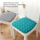 thumbnail image 2 of Kearding Cojín para silla desmontable y lavable, 2 bolsas, algodón con memoria de resiliencia lenta para estar sentado durante mucho tiempo, Decoración del hogar Círculo Azul Pavo Real, 2 of 6