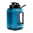 thumbnail image 1 of Botella de agua grande Zulema jarra reutilizable a prueba de fugas 2400ml para acampar y en bicicleta al aire libre Azul, 1 of 8