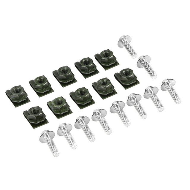 Mounting Clamp, 10x M5 Motorcycle Speed Fastener Easy Use Mounting Nut Fairing Body Clip Nut Widely Used For Man For Car Accessories