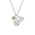 thumbnail image 2 of Delight Jewelry Goldtone Clear AB Crystal Heart Let Things Go Fall Zoey Charm Necklace, 28", 2 of 4