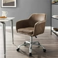 thumbnail image 2 of Linon Chaise de Bureau Rembourrée Colton, Brun, 2 of 14