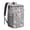 Grey-25, variant on Tropical Flower and Leaves Print Cooler Backpack, Insulated Leakproof Lunch Bag with Artistic Botanical Design, Perfect for Women, Hiking, Office